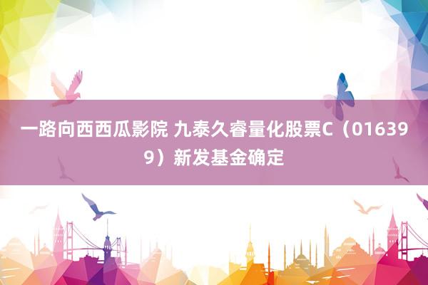 一路向西西瓜影院 九泰久睿量化股票C（016399）新发基金确定